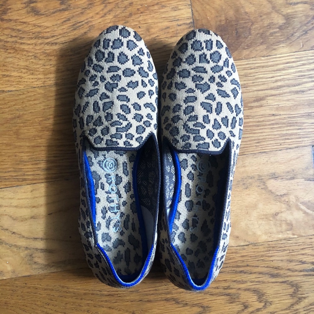 Rothy’s Leopard Loafers Size 9